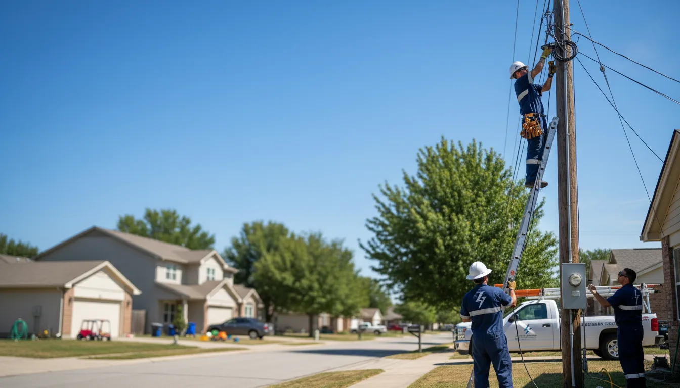 Residential electrician providing installation services in West, TX
